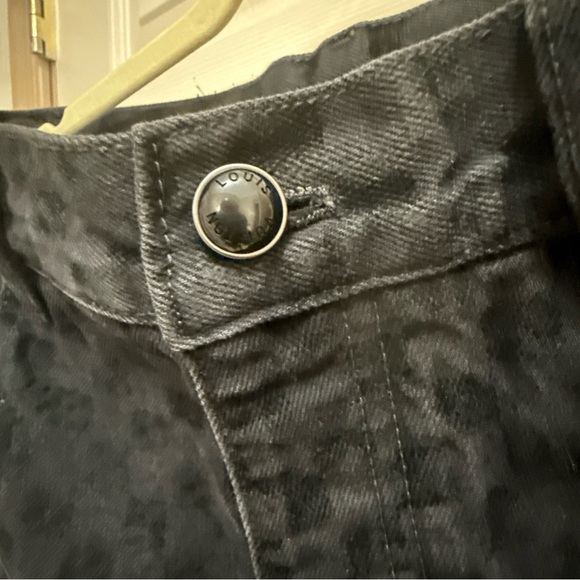 Louis Vuitton Black Patterned Denim Jeans Size 32 - Picture 5 of 12
